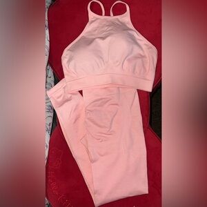 💕 Blush Pink Seamless Lounge / Active Set (2-Piece)